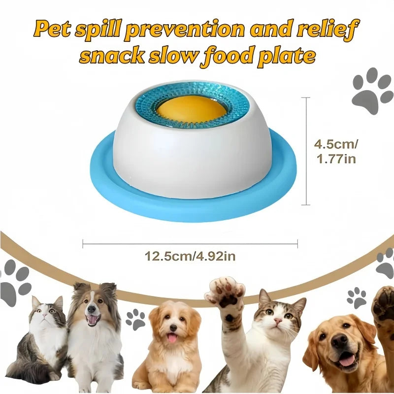 Dog & Cat Lick Bowl – Non-Slip Slow Feeder Enrichment Toy