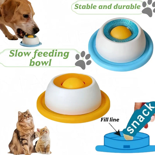 Dog & Cat Lick Bowl – Non-Slip Slow Feeder Enrichment Toy
